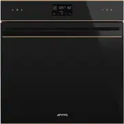 Smeg 60cm Dolce Stil Novo Pyrolytic Oven - Black With Copper Trim