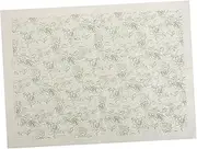 HOMSFOU 1pcs Underglaze Floral Transfer Decals for Pottery Ceramic Transfer Paper for Crafts Easy to Apply High Temperature Resistant for Projects Green Line Rose Design