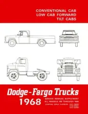 1968 Dodge Truck Shop Service Repair Manual Book Engine Drivetrain Wiring Guide