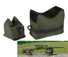 Men Tactical Shooting Gun Bench Rest Rifle Holder Front Rear Sand Bag Combo Set