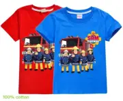 Fireman SAM Fire Truck Boys Girls Unisex Kid's T Shirt 100% Cotton AU Shop