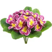 4 Pcs Artificial Flowers Outdoor UV Resistant Silk Flowers Bulk Artificial Red