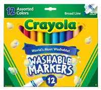 在飛比找誠品線上優惠-Crayola可水洗粗頭彩色筆/12色