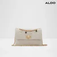 在飛比找momo購物網優惠-【ALDO】RANAK-復古優雅車縫花花墬斜背包(米白色)