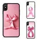 Plastic TPU Case light red ribbon cancer For iPhone XS 11 12 13 14 15 16 Pro Max