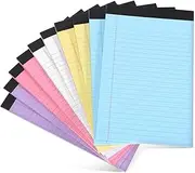 SEWACC 10 Pack Legal Notepads White Note Pads for Work Notebook Paper Pad Study Supplies A5
