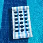 Inflatable Pool Lounger Beach Mat Heavy Duty Pool Float for Beach Men Women