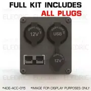 Anderson & 4 Outlets Flush Mount Plate Recessed Bracket Merit SB50 ALL PLUGS 015