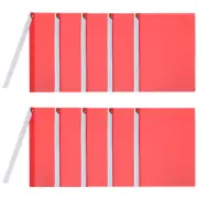 10 Pcs Report Covers with Swing Clip, Plastic Presentation Folders, Red