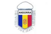 Mini banner flag pennant window mirror cars country banner andorra