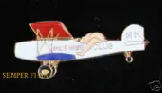 AUTHENTIC MILE HIGH CLUB PLANE WING MH USS AFB HAT PIN NAS MCAS PILOT LOVE WOW