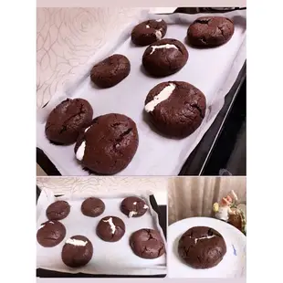 美式-巧克力棉花糖軟餅乾（以盒為單位）法國進口ㄉ法芙娜可可粉製作