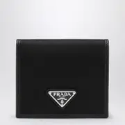 [Prada] Black wallet in nylon e Saffiano One size Black