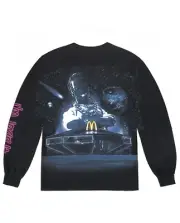 Travis Scott x Mcdonalds Action Figure Space L/S T-Shirt Black XL