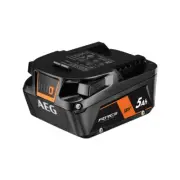 AEG 18V 5.0Ah FORCE Battery, protects from overheating and over-current damage