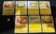 Pokemon Pikachu 7 cards Set Indomaret Stamped Holo Indonesia Near Mint S