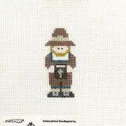 Petei Painted Pony Mini Pilgrim Man Thanksgiving Handpainted Needlepoint Canvas