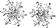 [dzqad] Snowflake Earrings for Girls | Christmas Earrings for Girls - Fashion Elegant Snowflake Holiday Party Favor Decoration Supplies Jewelry Earring for Girls, Se référer au descriptif, Refer to