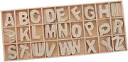 Sosoport 1 Set Wooden Alphabet Letters with Storage Tray Learning for DIY Painting and Home Decor Unfinished Wood Letters for Crafting Early Education and Creative Play