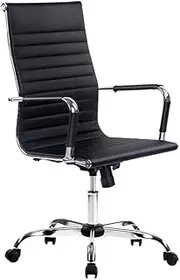 Artiss Ergonomic Office Chair Fabric Computer Desk Chairs with Tilt Adjustment and Adjustable Seat Height, with High Back and 360°-Swivel Seating for Gaming Room Executive Home
