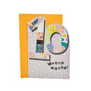 Hallmark Birthday Card Age 10 - Whoop Whoop!