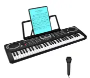 Amyove Keyboard Piano for Beginners, 61 Key Piano Keyboard