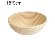 Rattan Woven Bread Fermentation Baking Storage Basket Dough Proofing Holder-18cm x 9cm