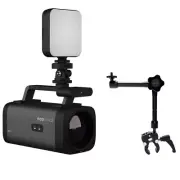 PTZOptics Studio Pro All-in-1 Streaming Camera w/ 12x Zoom w/ Delvcam VGRIP-2