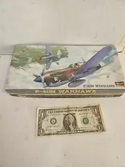 Hasegawa 1/72 Scale Curtiss P-40N Warhawk Model Complete, No Decals
