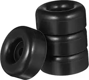 4 Pcs Cushion Feet Bumpers Trailer Door Bumper Trailer Ramp Door Bumper Car Parts Round Trailer Ramp Door Ramp Enclosed Trailer Accessories Door Bumpers Replacement Rubber Black