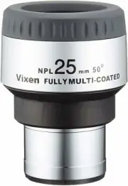 Vixen PL 25mm Plossl Series 1.25 Eyepiece with 50 Degree Field of View. 39207-0