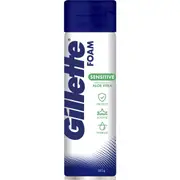 Gillette Shaving Foam For Sensitive Skin Soothing Aloe Vera 245g