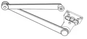 Norton 6770-5-Black Closer Plus (CLP) Arm Assembly Black Finish Closer Plus