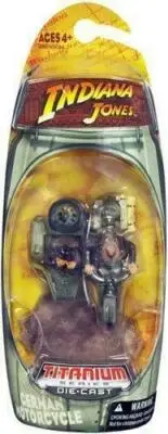GERMAN MOTORCYCLE w/ INDIANA & DR. HENRY JONES Micro Machines 2008 Die Cast