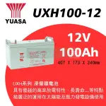 超優質9.5成新以上 快速出貨YUASA湯淺UXH100-12FR 高規格電瓶12V100AH深循環電瓶 UXH100
