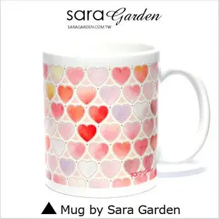 客製化 馬克杯 陶瓷杯 渲染 水彩 愛心 Sara Garden