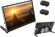 DIGISHUO 10.1" HDMI IPS LCD Touch Display 1024 * 600 Screen+Dedicated Holder +HDMI Connector+Speakers Kit for Raspberry Pi 4B 3B 2B,PC, Supports Windows 10/8.1/8/7