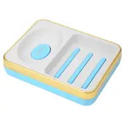 Soap Case Detachable Draining Board Soap Dish Soap Box Dual-layer Soap Dish for Shower Shower Soap Holder for Bathroom Kitchen Clean