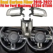 For Ford Mustang GT350 GT500 2016-2022 Carbon Fiber Steering Wheel Replace Trim (for: Ford)