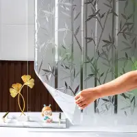 在飛比找Yahoo!奇摩拍賣優惠-浮雕貼紙靜電玻璃貼不透明衛生間臥室磨砂玻璃貼膜窗戶