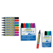 Artline Whiteboard Marker 5mm Chisel Assorted - Wallet of 6