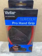 New VIVITAR PRO Hand Grip for SLR/DSLR Camera Red NIB