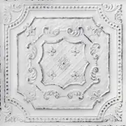 From Plain To Beautiful Ceiling Tile Fire-Retardant Old Black White (25-Pack)