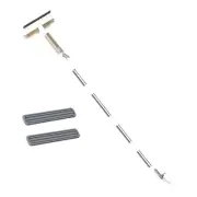 Double Sided Window Cleaner Glass Cleaning Tool with Hook 74.80inch Long Pole 3