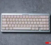 Violet On Cream Magical Girl Anime Style Keycap Set For Mechanical Keyboard