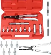 Swpeet 11Pcs Valve Seal Remover and Installer Kit, Including Remover Pliers, Drive Handle, Sockets and Seal Adapters, Valve Stem Seal Removal Tool Kit with Carrying Case for Automotive Car Truck