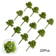 Model Tree Scene Layout Scenery Train Railroad 20Pcs HO Scale Park Scenery