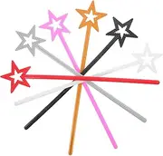 OFFSCH 6pcs Princess Stick The Decor Star-Shaped Fairy Wands Party Star Wands Fairy Wand for Stage Star-Shaped Fairy Stick Wood Fairy Wand Star Shaped Fairy Sticks Pp Handheld Toy