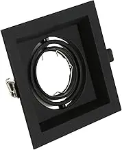 COOLHIYA Led Spotlight Trim Ring Mounting Shell Gu10 Light Holder for Mr16 Strong Material Easy Install