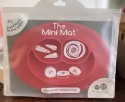 EZPZ- Mini Mat- Stay In Place Sectioned Plate For Toddlers! Suctions To Table!